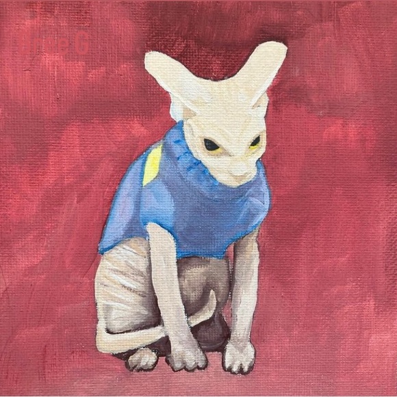 NEW ‘MAD SPYNX IN A SWEATER’ MEME CAT ART PRINT - Picture 14 of 16